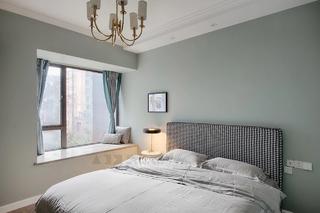 现代美式风三居卧室装修效果图