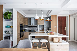 北欧现代四居室厨房装修效果图