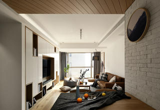 北欧日式三居客厅装修效果图