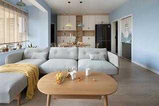 100㎡北欧风装修客厅沙发设计