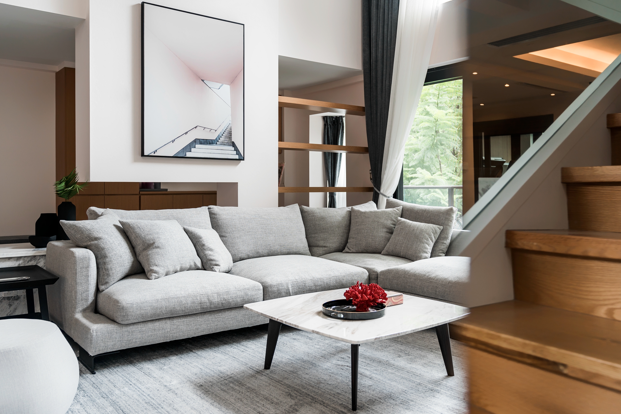 简约现代别墅装修客厅沙发设计