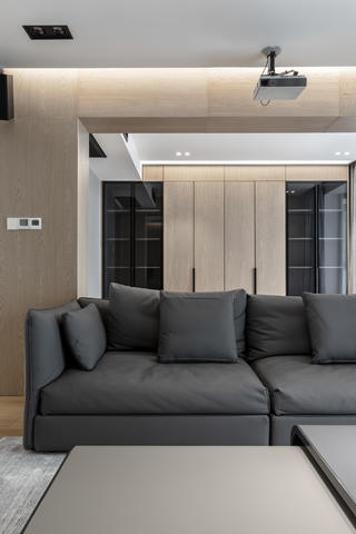 158㎡现代简约风装修客厅沙发设计