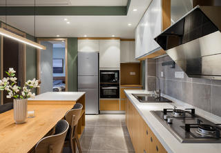 现代北欧混搭两居厨房装修效果图