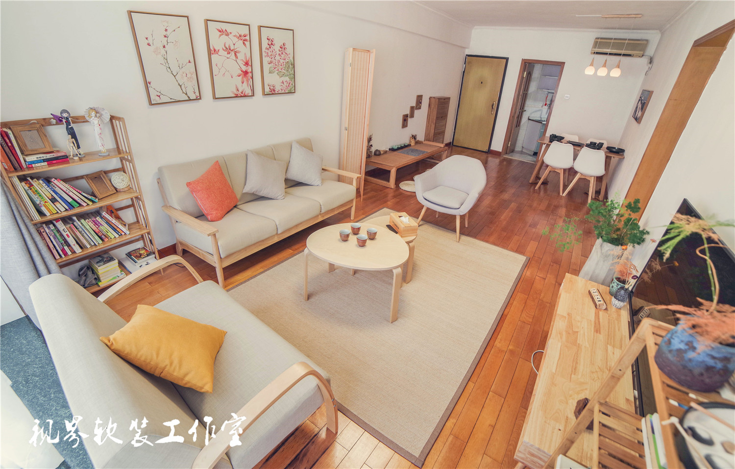 日式风格三居室客厅装修效果图