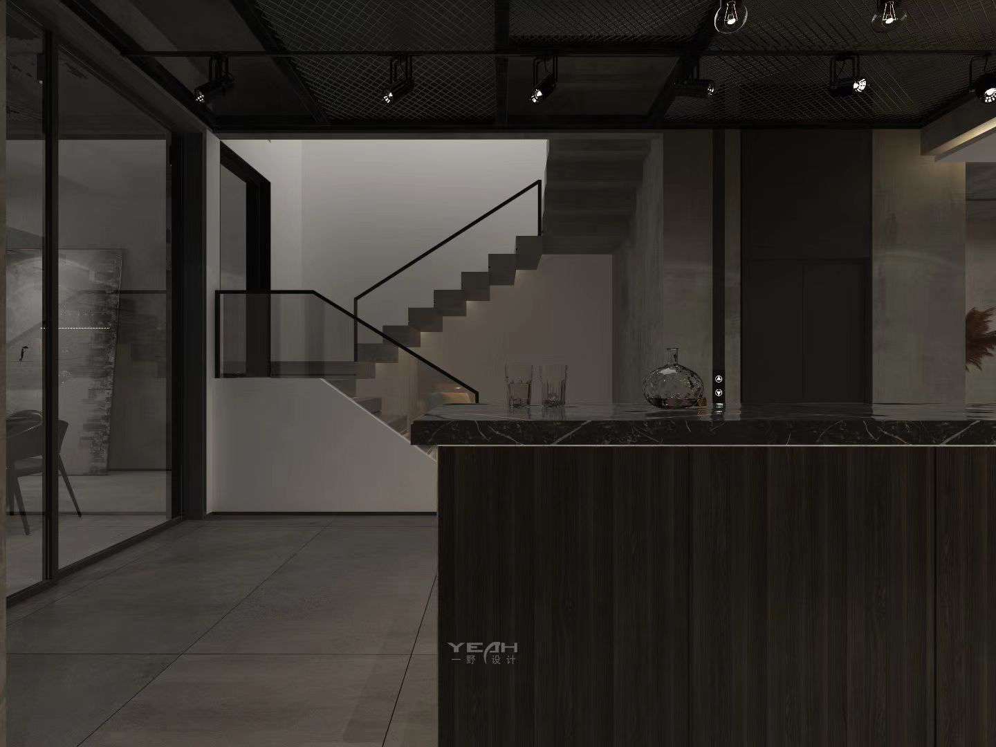 苏州豪宅海和院地下室工业风