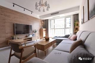 日式北欧三居客厅装修效果图