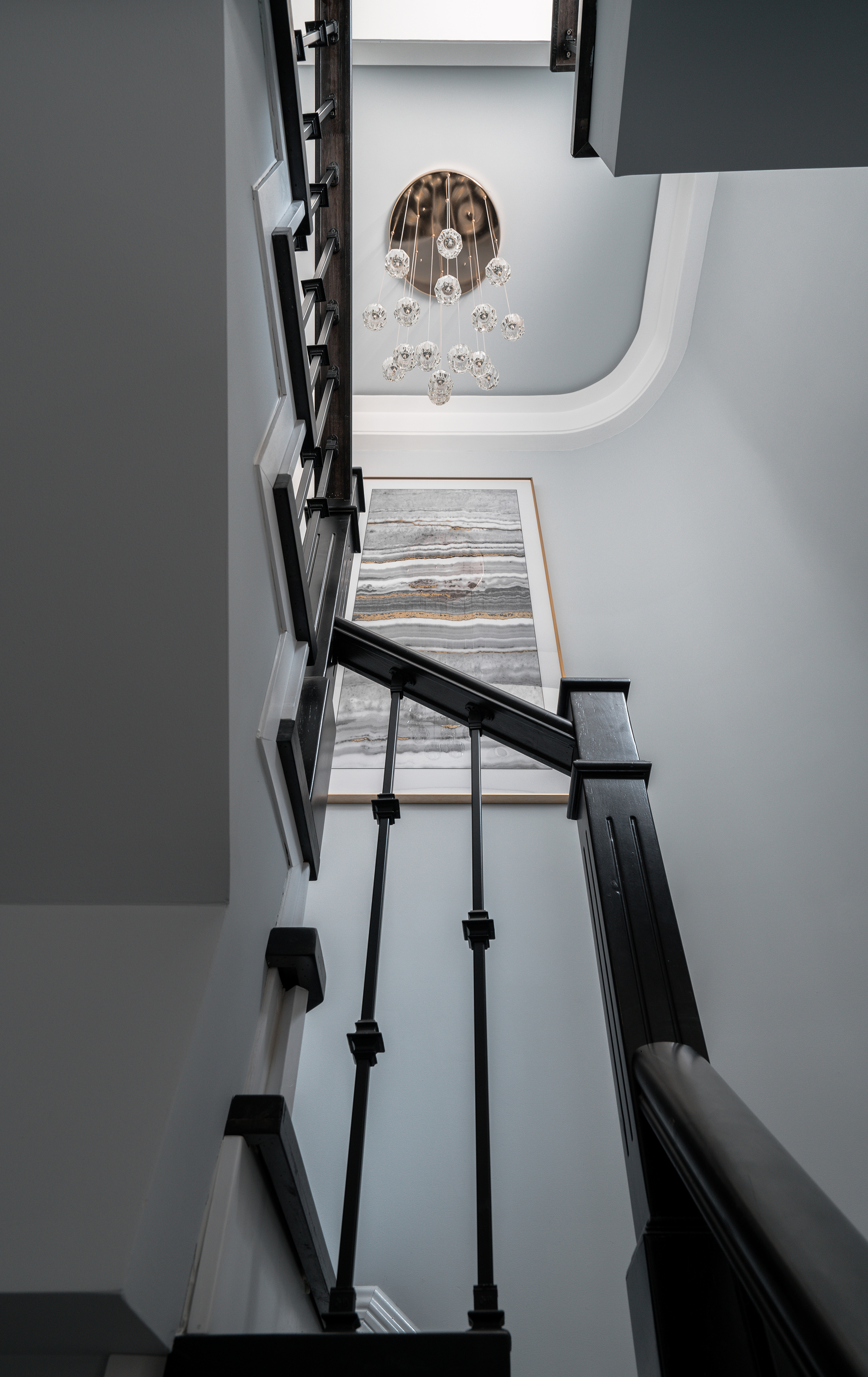 美式风格别墅楼梯空间装修效果图