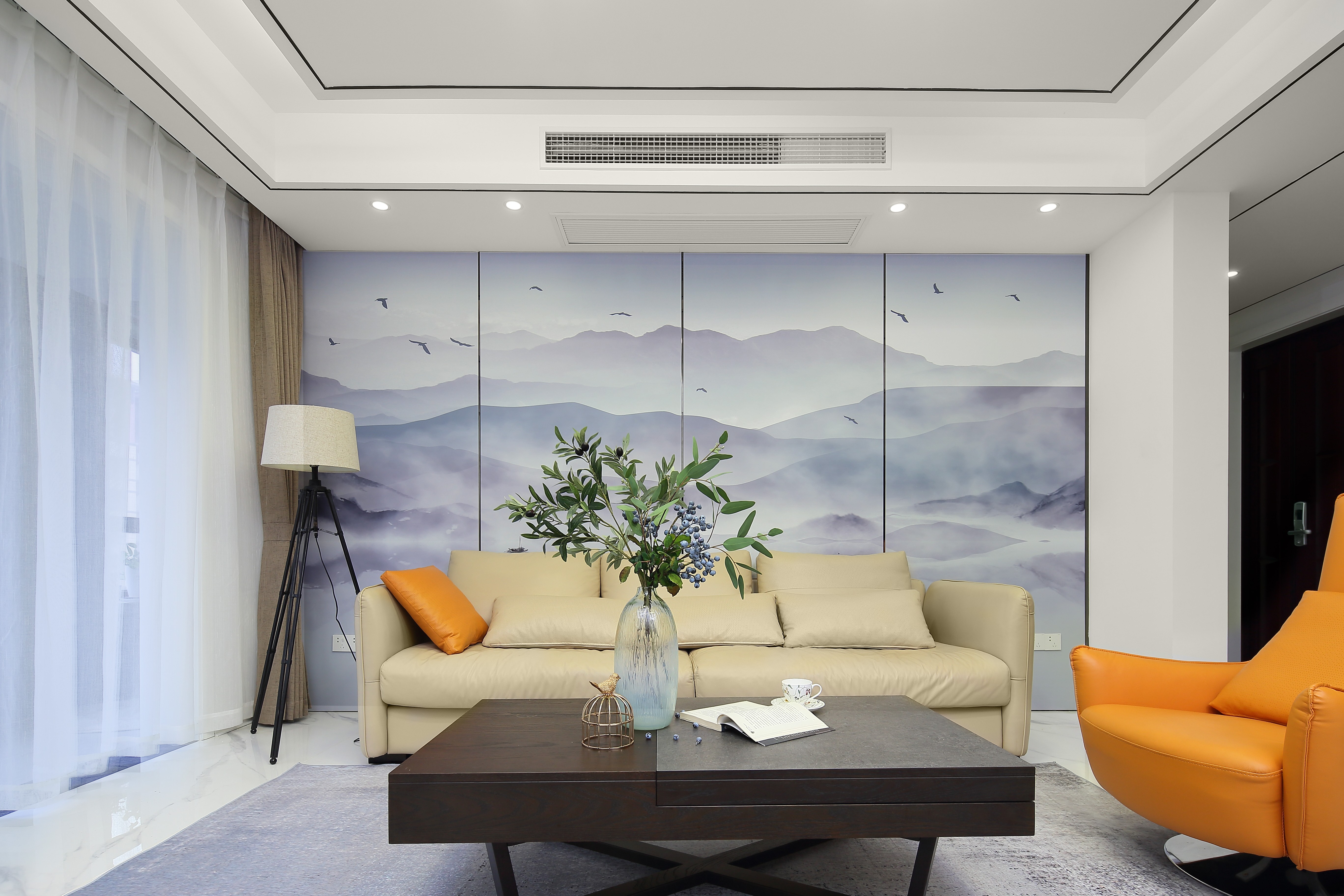 178平现代简约风格沙发背景墙装修效果图