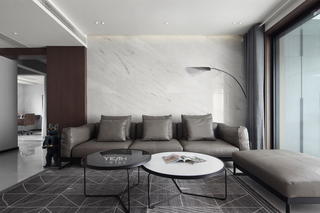 现代简约风格三居沙发背景墙装修效果图