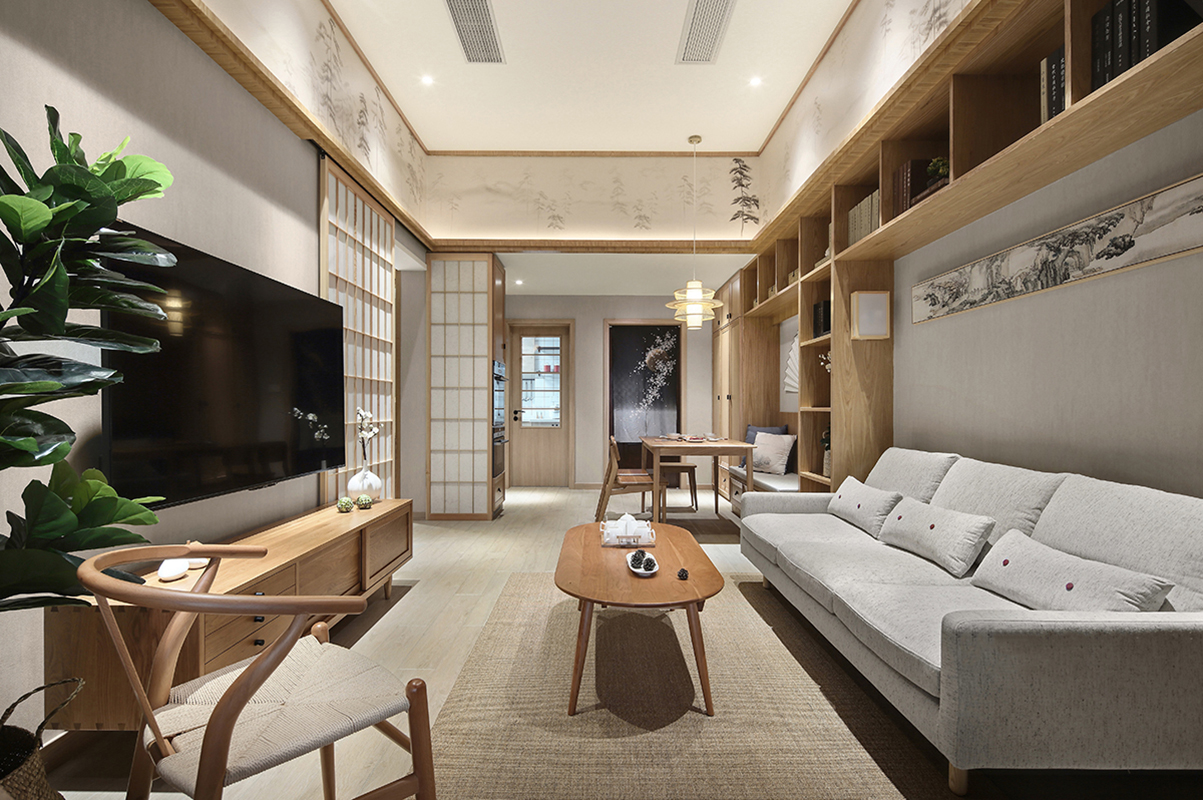 日式风格,10-15万装修,100平米装修,三居室装修