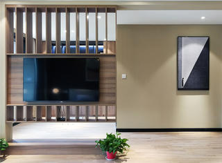 现代简约风格四房装修电视墙设计