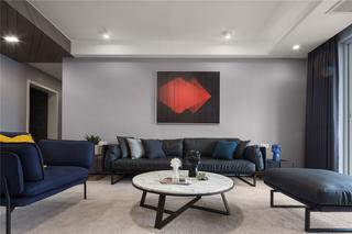 150平现代风格风沙发背景墙装修效果图