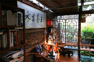 中式风格别墅阅读区装修效果图
