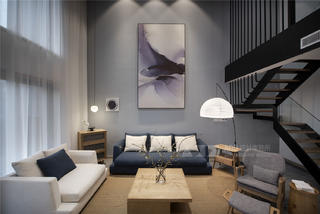 日式风格四居沙发背景墙装修效果图