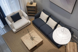日式风格四居装修沙发设计图