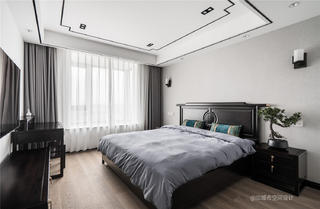 新中式风三居卧室装修效果图
