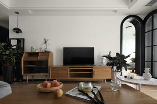 北欧风格三居室电视墙装修效果图