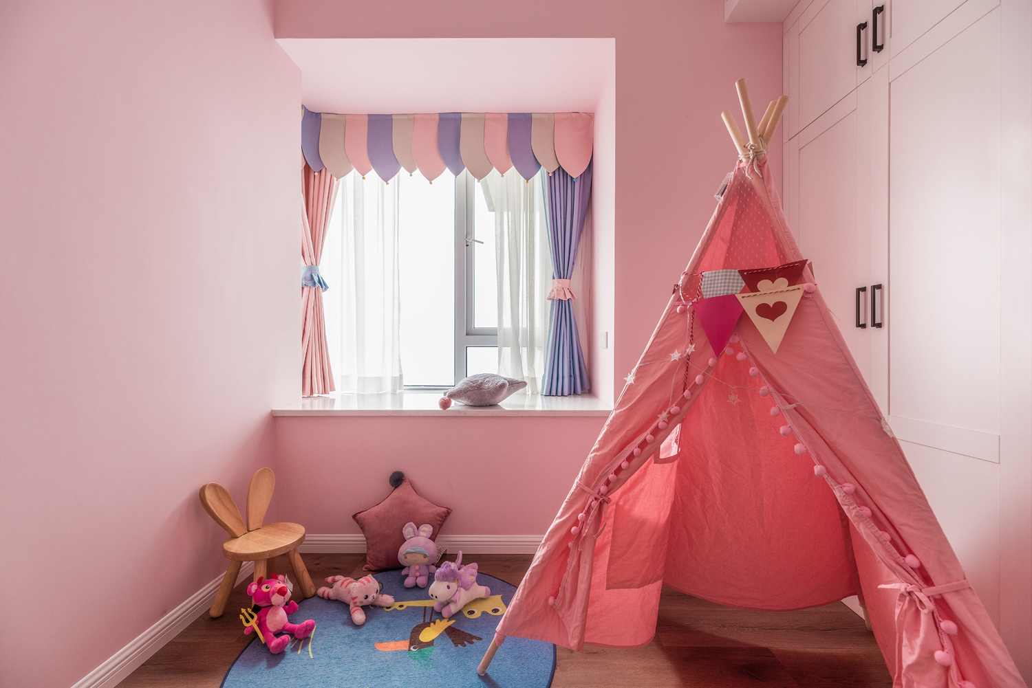 100平美式风格儿童房装修效果图