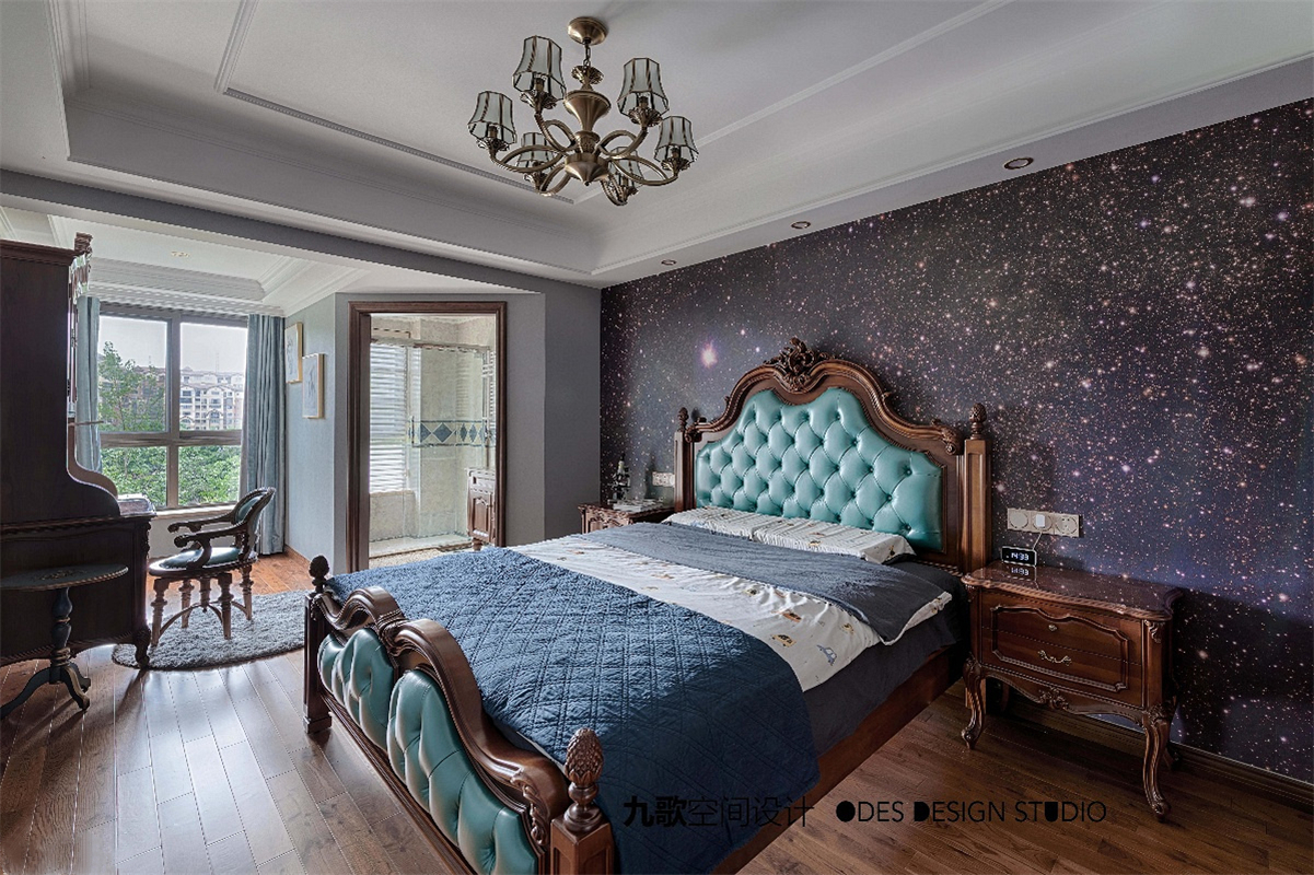 古典美式风格卧室装修效果图