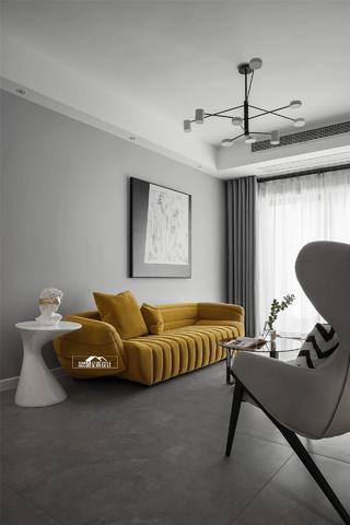 145㎡现代简约沙发背景墙装修效果图