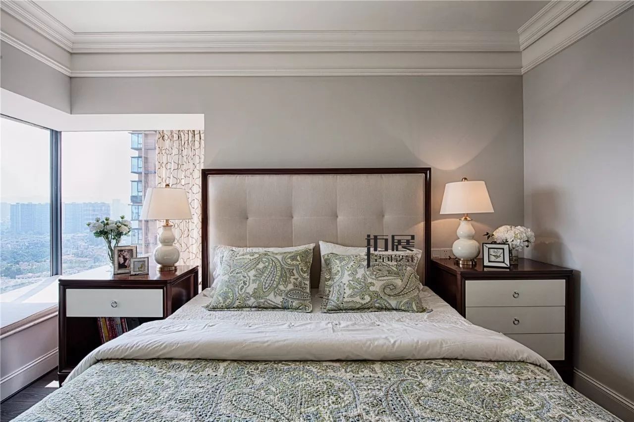 美式新古典风格卧室装修效果图