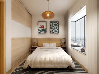 日式风格三居卧室装修效果图