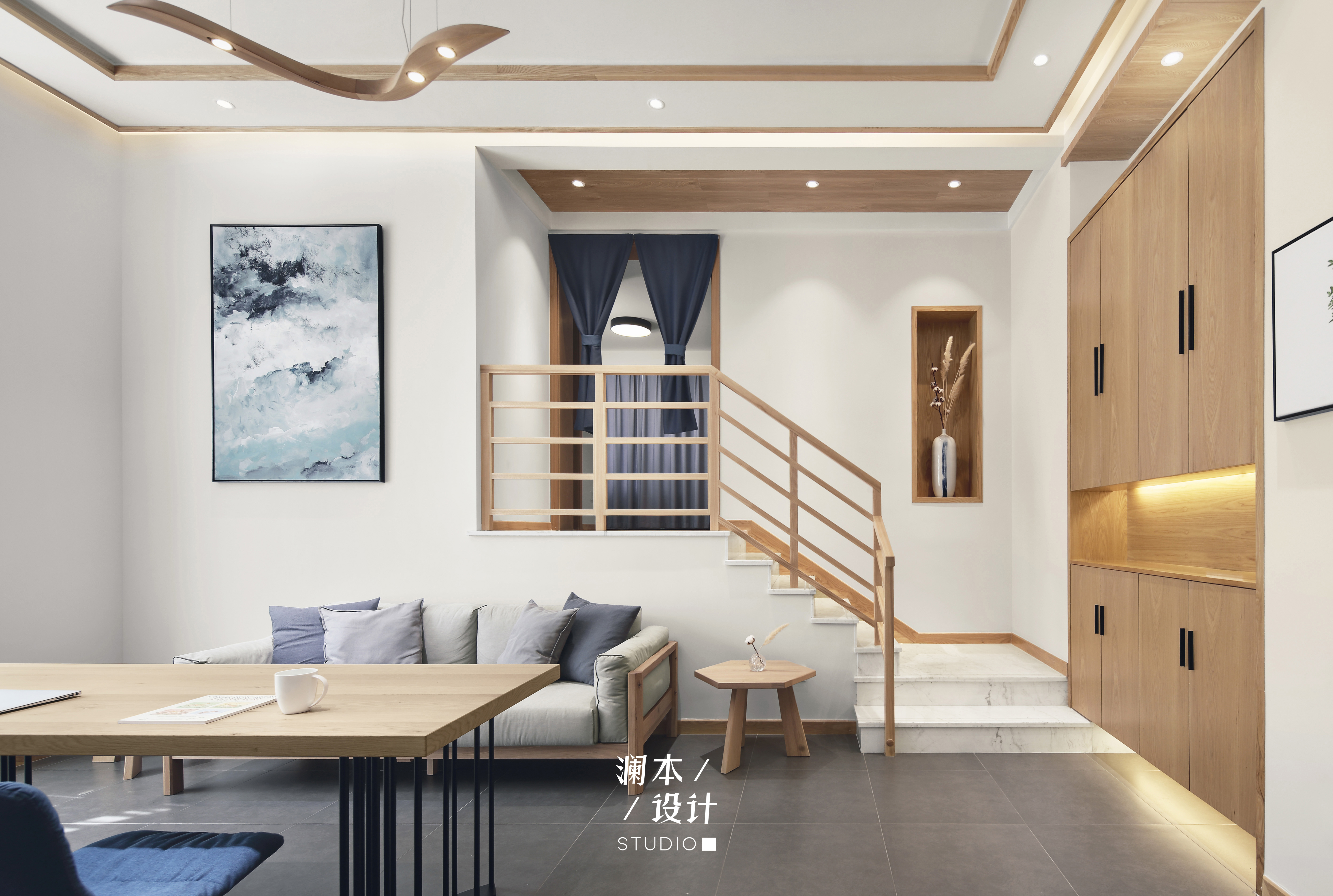 简约日式风二居客厅装修效果图