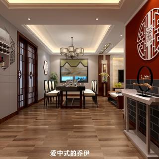 新中式风格三居装修效果图