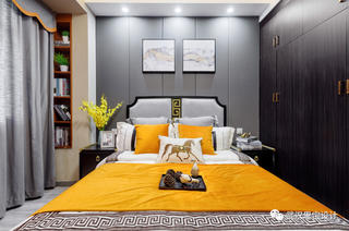 新中式风格四居卧室装修搭配图