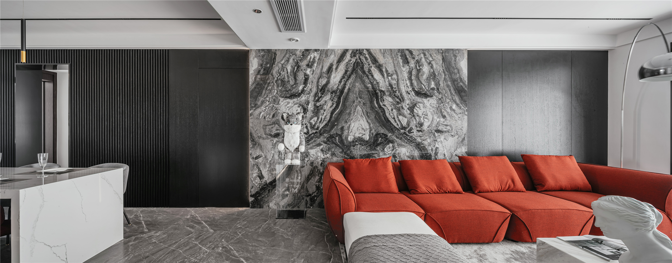 170平现代风格沙发背景墙装修效果图