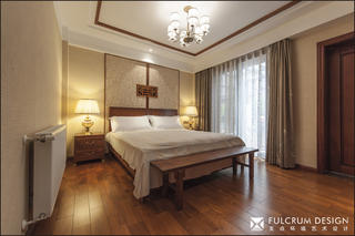 中式风格别墅卧室装修效果图