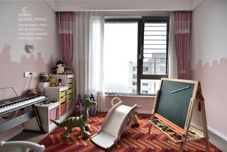现代风格三居室儿童房装修效果图