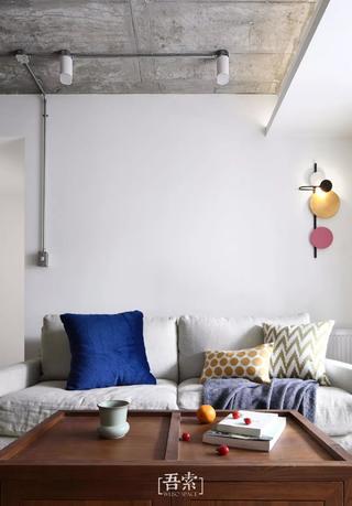 二居室混搭风格装修沙发设计图
