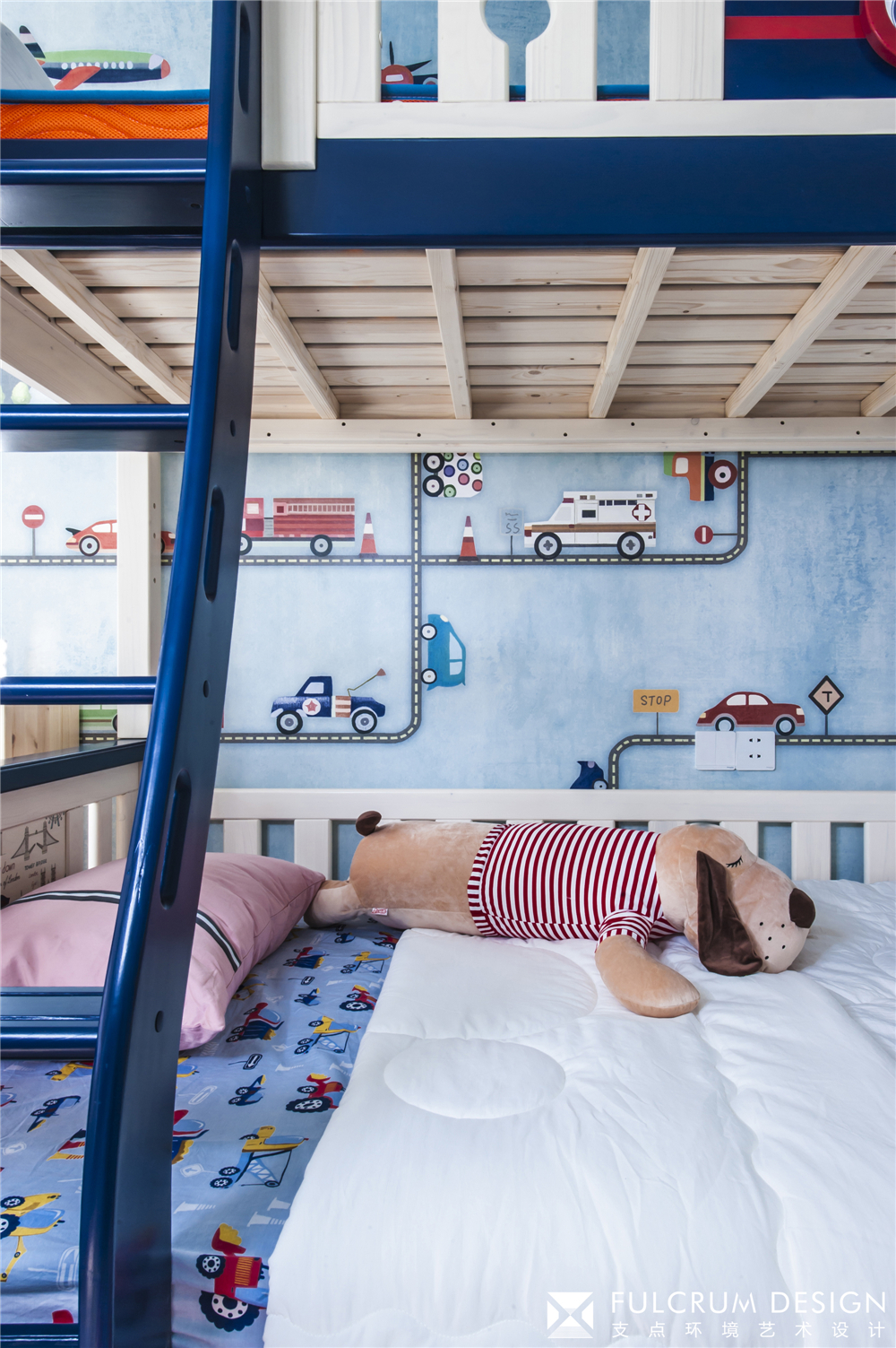 130㎡北欧三居装修儿童床设计