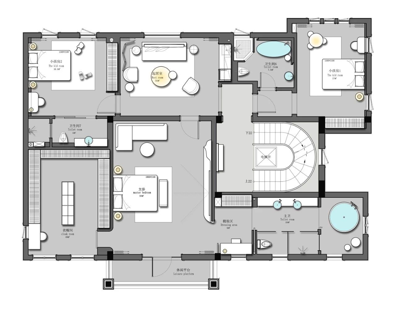      二楼平面设计图
