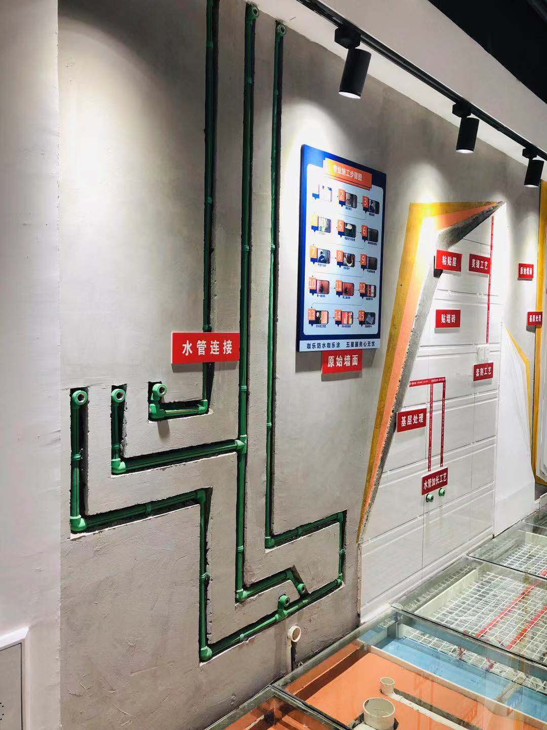 欧标水电工艺展示墙图片