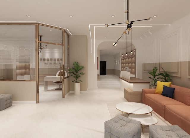 美容院 商铺装修/北欧/开元公馆接待室