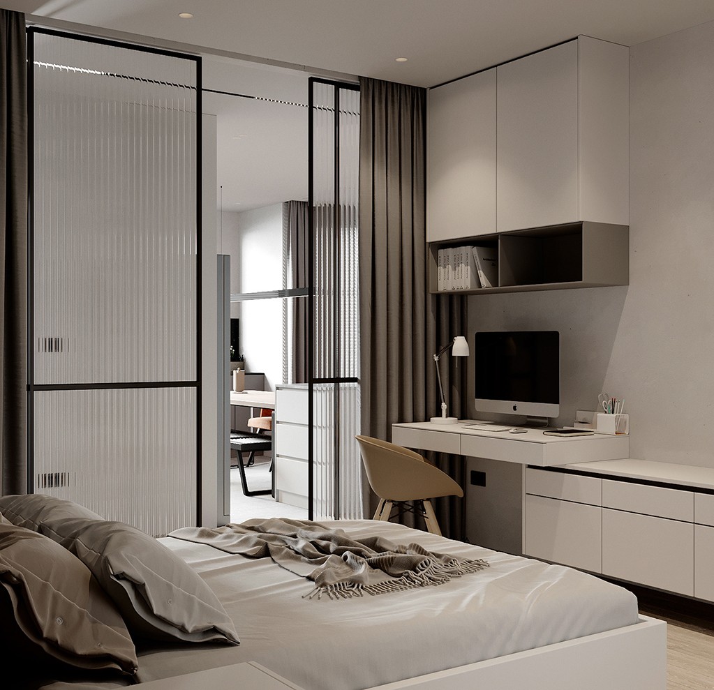 75平米三室户现代简约风格