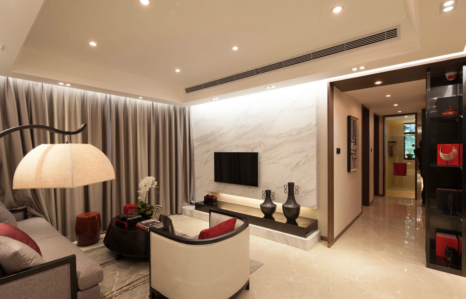 新式装修风格家装-后现代