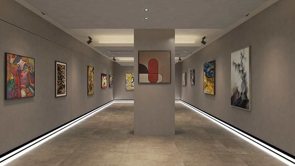 美术展示馆-由于实景不可以拍摄,给大家陈列一些前期制作的效果图吧