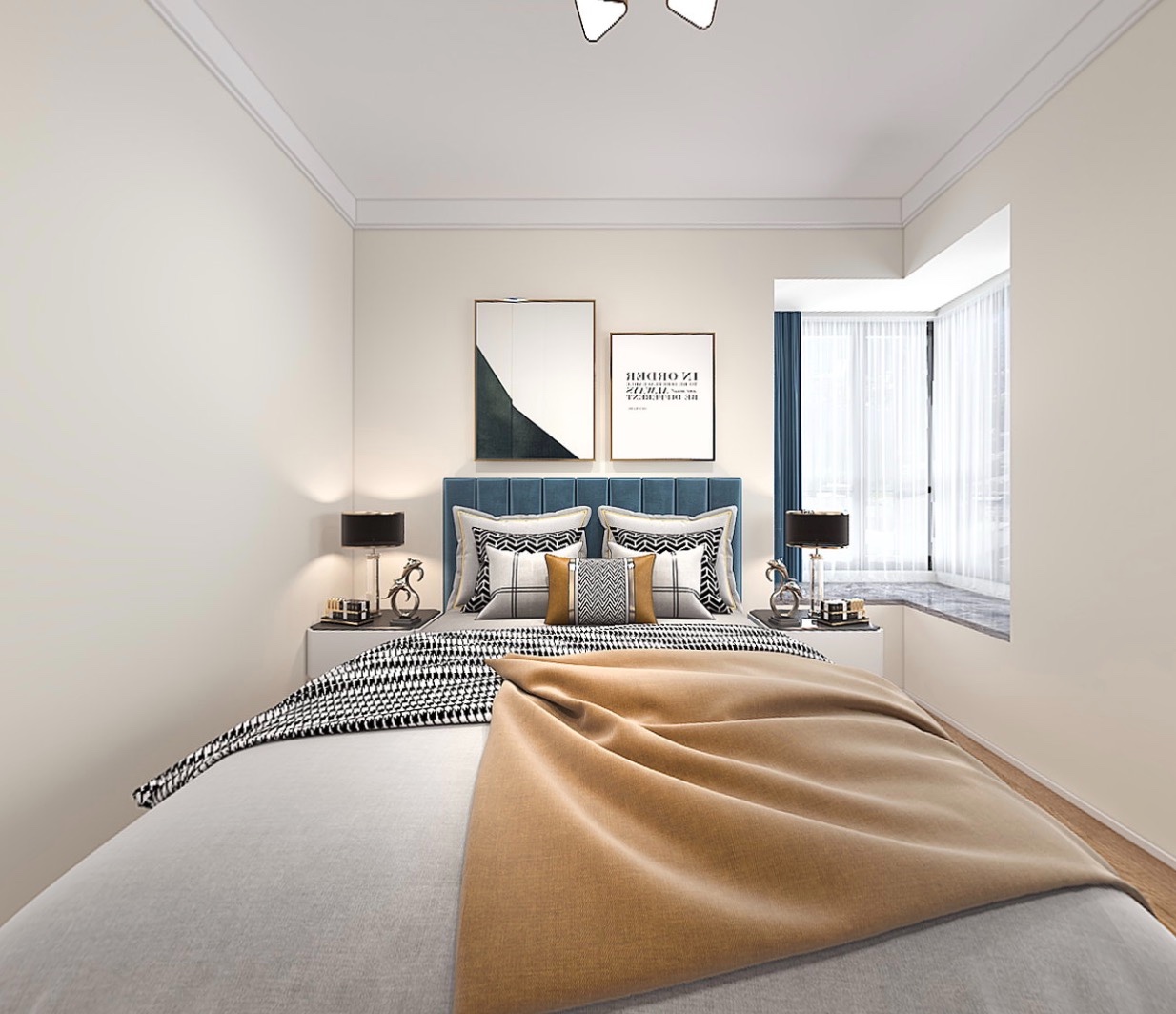 106平的现代轻奢设计