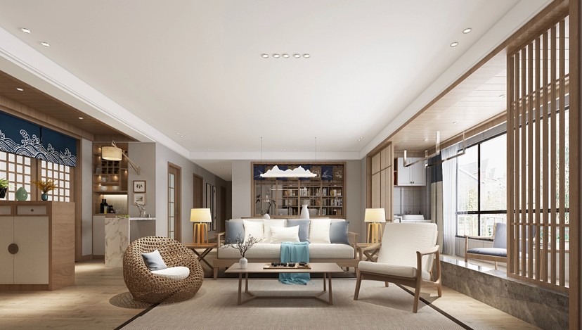 原木色新中式感受家的静谧