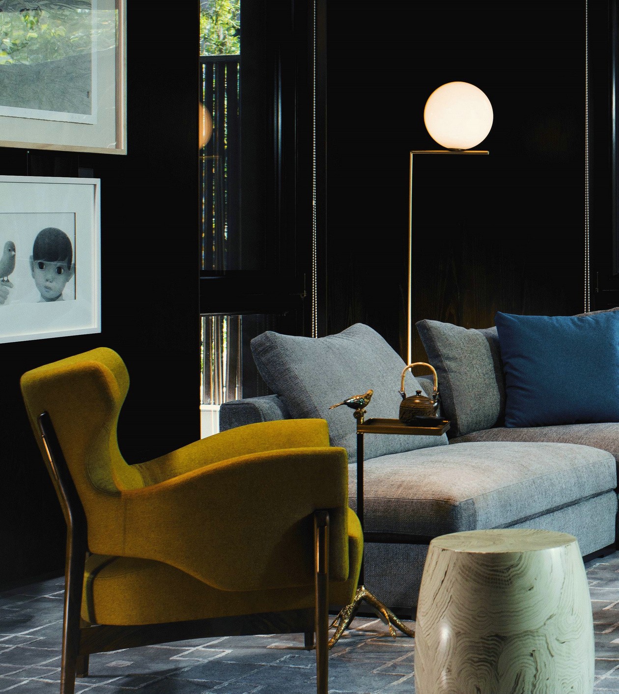 局部软装效果,意境效果特写