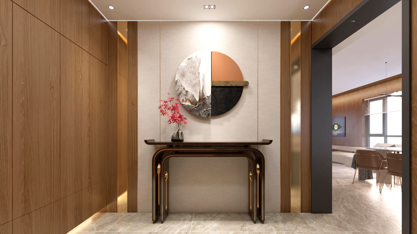 独立的入户门厅,合理的空间过渡!