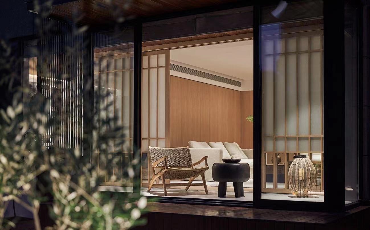 阅山居300平下叠中式风装修实景案例