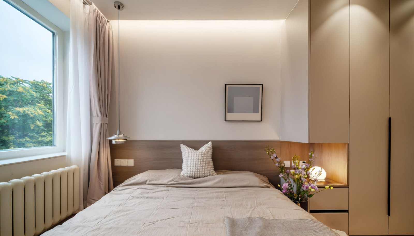 60现代简约两房装修效果图,老房改造宜居简约风装修案例效果图-齐家网