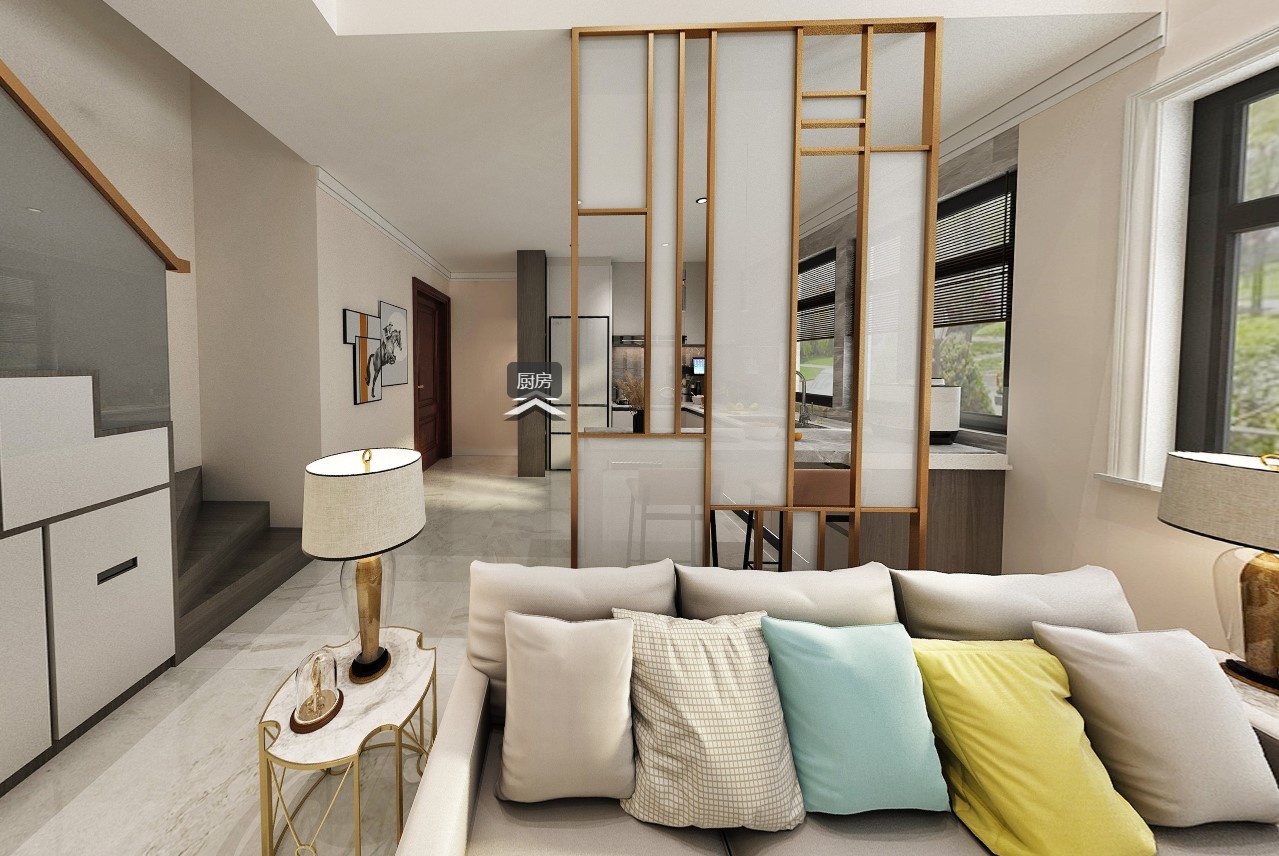 90现代loft装修效果图,现代装修案例效果图