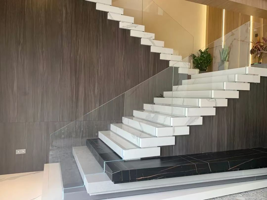 岩板楼梯踏步各式各样的风格这里都有