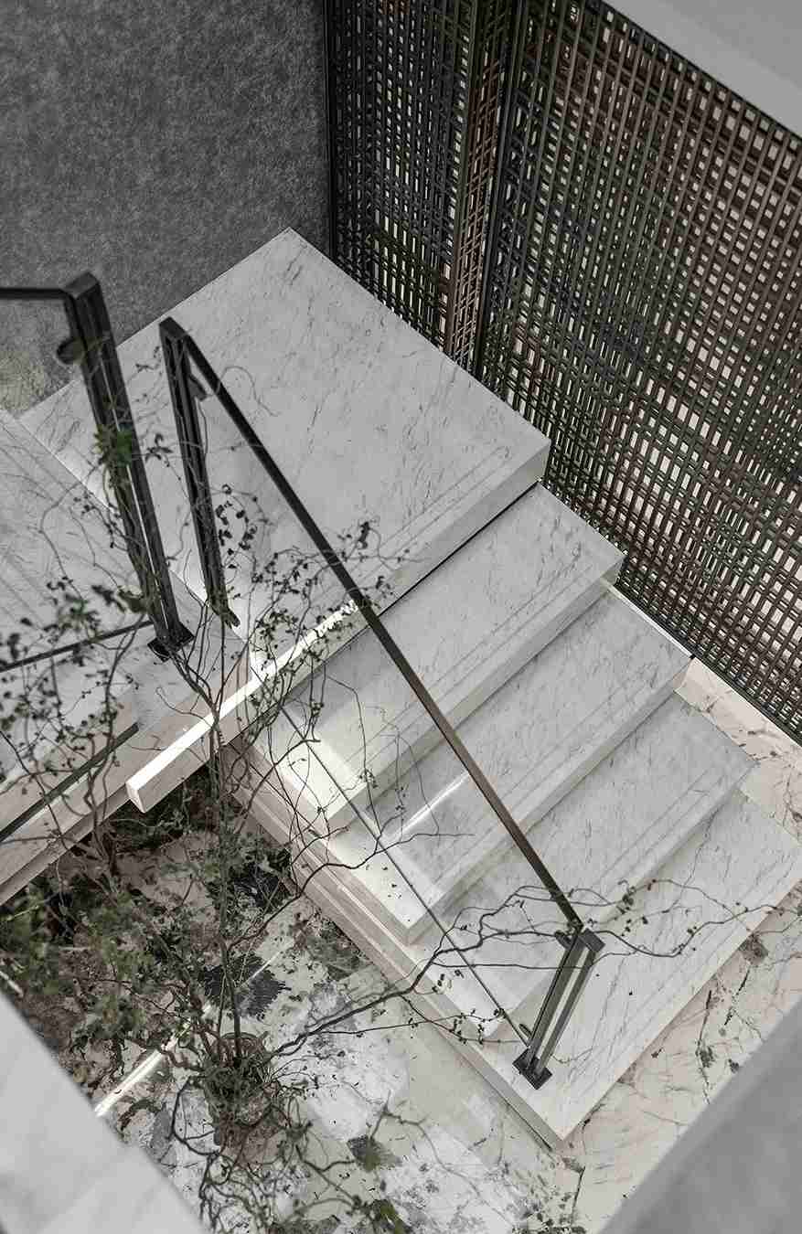 岩板楼梯踏步各式各样的风格这里都有