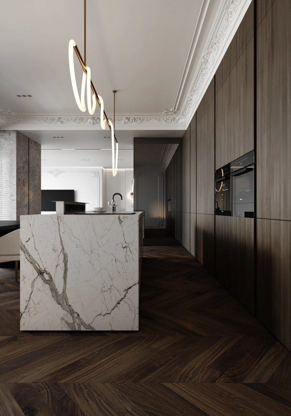 高级黑白灰现代轻奢住宅